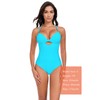 Colloyes Women's Push Up Twist Front Cutout One Piece Swimsuits