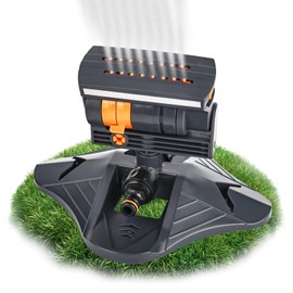 XTDMJ 16 Nozzles Lawn Sprinkler for Garden Watering, 4 Modes Automatic Swing Square Sprinkler for Watering, Sprinkler for Lawn and Areas, Irrigation System, Sprinkler for Garden