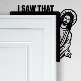 Blulu Creative Door Corner Decor 7.9 x 8.5 Inch Religious Door Frame Metal Window Sitter Bless This Home Window Decoration for Home Cabinet Frame Corner Decoration Supplies(Right)