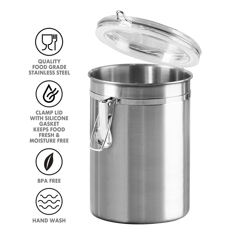 OGGI Stainless Steel Kitchen Canister 52 fl oz - Airtight