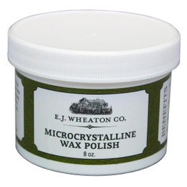 E.J. Wheaton - Microcrystalline Wax Polish, Preserves and Protects Metal, Leather and Wood Surfaces, Made in USA (8 oz.)