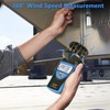 GOYERRNES Handheld Cup Anemometer with Compass, 93MPH Digital Wind Speed