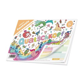 PICTALOO Quatschkopf Fantasy - Magic City Land River Variant, Large Game Pad with 35 Fun and Creative Categories to Magical Beings, Travel Game Adults Children Junior from 9 Years