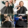 FEBSNOW Hair Cutting Cape Kit,Professional Barber Cape with Neck Duster