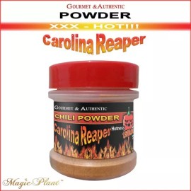 Magic Plant Farms Carolina Reaper SMOKED Pepper Powder - World's Hottest Chili 1/2 oz Spice Jar