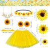 Sunflower Costume Women, Sunflower Costume Tutu Yellow Tulle Skirt with