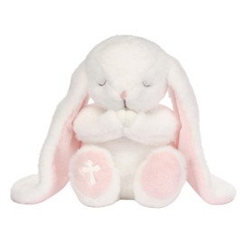 Lambs & Ivy Heaven Sent Baptism White Plush Bunny Stuffed Animal Toy - Precious