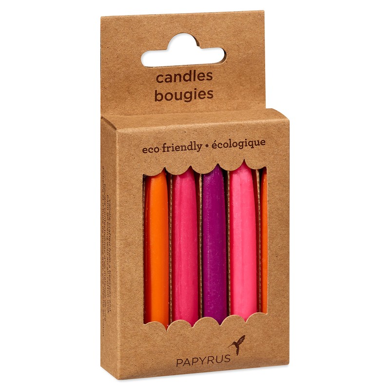 Papyrus Birthday Candles, Multicolored (12-Count)