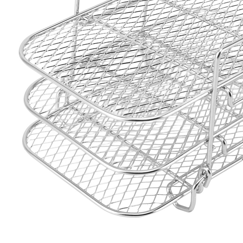 Fryer Rack 3 Layer Design Grill Rack Stainless Steel Dehydrator