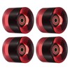PATIKIL 4 pieces 60 mm longboard wheels with bearings ABEC-9