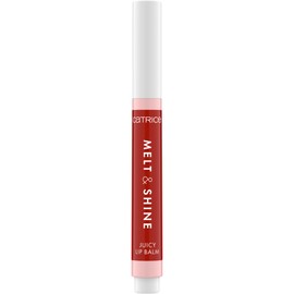 Catrice Melt & Shine Juicy Lip Balm, Nr. 110, Rot, feuchtigkeitsspendend, vergrößernd, glänzend, strahlend frisch, vegan, ölfrei, ohne Parabene, Nanopartikel frei, 1er Pack (1.3g)