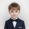Bskifnn Velvet Kids Bow Tie Classic Solid Color Bow Tie