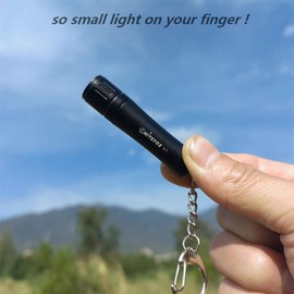 Nitefox Bright Keychain flashlight K1,high bright 150 lumens,as small flashlight lantern camp lamp light,waterproof torch for EDC,reading,sleep,dog walking,camping,hiking (White)