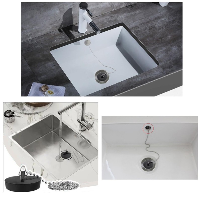JZK 2 Pcs 41mm Bathroom Sink Plug Replacement, Drain Plug,