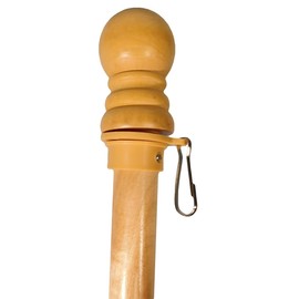 5' Wood Flag Pole Kit Wall Mount Bracket 2.5'x4' Texas Rough Tex 150D Nylon Flag