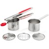 UberChef Potato Ricer Set with 3 Ricing Discs (Fine, Medium,