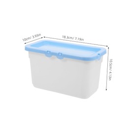 NOLITOY Box Laundry Pod Box Laundry Organizer Jars Laundry Room Organization Jars Scent Beads Container Laundry Storage Containers Laundry Pod Dispenser Laundry Beads Dispenser Blue