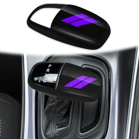 auovo Gear Shift Knob Trim for Charger Accessories Challenger 2015-2023 / Durango 2016-2024 (Black-Purple)