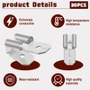 Zansens 60 Pcs Double Piggyback Spade Connectors, 1/4 inch Dual