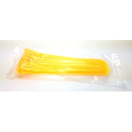 Cable Ties 300 mm Yellow Pack of 100 Premium Quality PC24 Shop & Service
