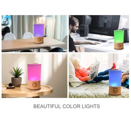 BlueHills Premium 2000 ML XL Large Essential Oil Diffuser Aromatherapy Humidifier for Large Room Home 40 Hour Run Huge Coverage Area 2 Liter Extra Large Capacity Huge Diffuser Wood Grain E005