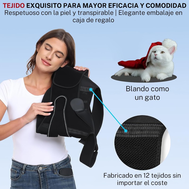 Corrector de Postura para Hombres y Mujeres,Corrector de Espalda,Tamaño Ajustable,Transpirable,Corrección