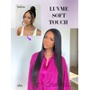LUVME Invisible Clip in Hair Extensions Silky Straight Real Human