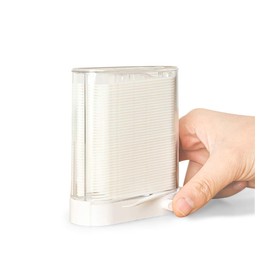 Soporte automático para palillos de hilo dental, caja de almacenamiento, táctil uno a la vez, más higiénico, contenedor para palillos de seda, para mesa de comedor, baño y oficina