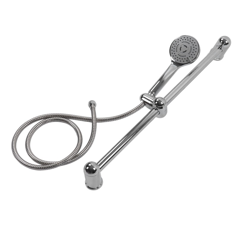 Shower Slide Rail Set 360° Rotation Adjustable Height with 1.5m