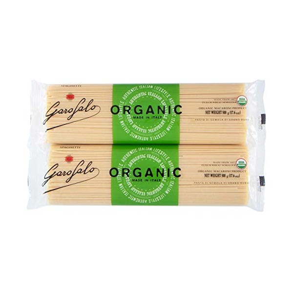 Garofalo Organic Spaghetti Noodles 17.6 oz, 8-count- (Bundle/Pack of 8)