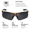 Xagger Polarized Sports Sunglasses for Men Women Wrap Around UV400