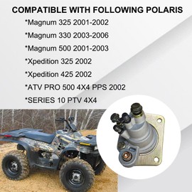 Vanlison Rear Brake Caliper Assembly with Pads Compatible with Polaris Magnum 325 330 500 Xpedition 325 425 ATV PRO 500 SERIES 10 PTV Part # 1910425