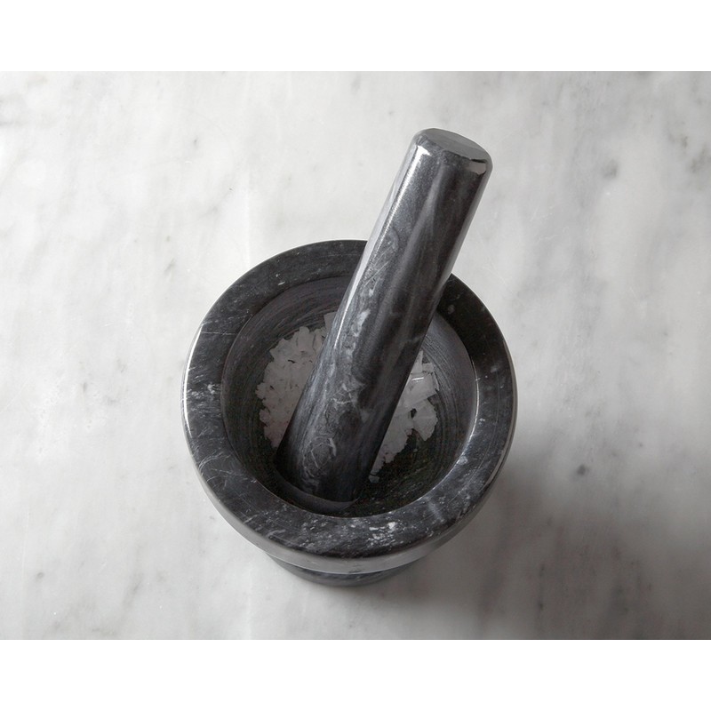 Fox Run 3839 Marble Mortar & Pestle, Black 3"