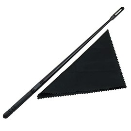 ZZHXSM Flute Cleaning Rod with Black Cleaning Cloth Flute Piccolo Cleaning Kit Woodwind Musical Instruments Accessories