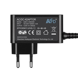 KFD Power Supply 12 V 2 A Charging Cable Charger for Devil Motif GO Radio One HiFi Alarm Clock, SGIN M15 PRO X15 X15S Laptop, ‎Jumper EZbook S5 X7, Chuwi HeroBook Pro UBook X, Koorui 24E4 24N5C 24N1 24N1A Monitor