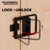 Heavy Duty Gate Latch with Handle, Side-to-Side Swinging Barn Door