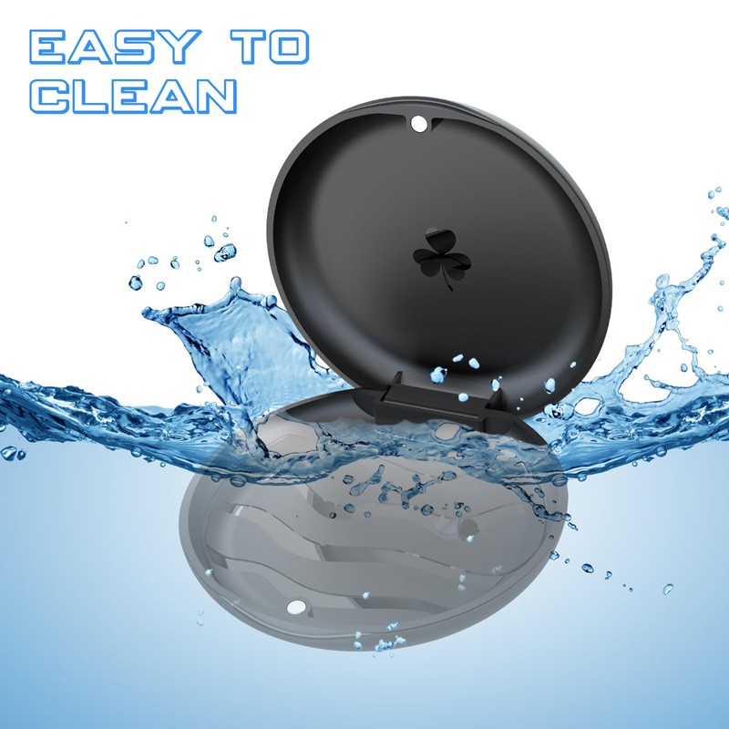 Orthodontic Mouthguard & Dental Retainer Case - Aligners Case (Black)