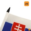 AZ FLAG Pack of 10 Slovak Table Flags - 15