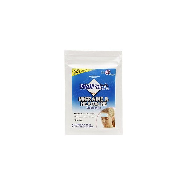 WellPatch Migraine Cooling Patch - 4 Patches