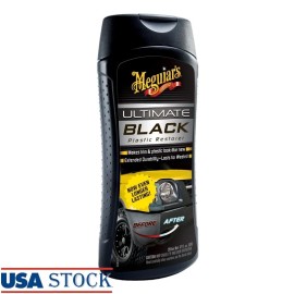 Unbranded Black Plastic Restorer Trim Protector Liquid Non-Greasy Long Lasting Shine 12oz