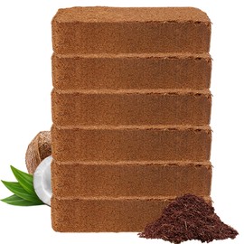 Coco Bliss 650gm Bricks (6-Pack) - Organic Coco Coir for Plants - OMRI-Listed Coco Coir for Garden Soil & Potting Mixes - Coconut Fiber Mixes with Potting Soil for Indoor Plants & Outdoor Plants