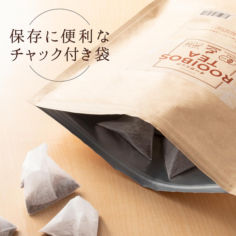 Ajirakudo JP20 Rooibos Tea Bags, Organic, 0.1 oz (3 g)