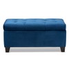 Baxton Studio Ottomans, Navy Blue/Black