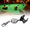 QANYEGNBilliard Chalk Holder, Black Automatic Telescoping Pool Chalk Holder, Portable