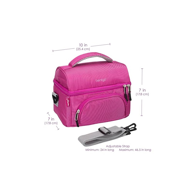 Bentgo Lunch Bag (Purple) - Insulated Lunch Tote for Work