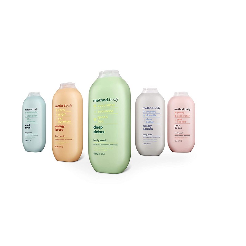 Method Body Wash, Wind Down, 18 Ounce, 6 Count