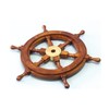 Classic Ship's 6 Spoke Wooden Wheel