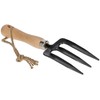 KOTARBAU® Mini Garden Fork with 3 Prongs for Transplanting Flowers,