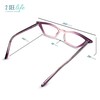 Clear Purple Funky Cat Eye Reading Glasses for Women with