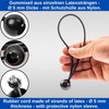 50 Pieces 20cm Length 5mm Rubber Cords Black Rubber Tensioners